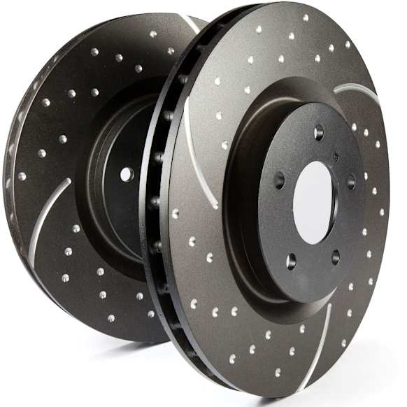 GD7737 Front Brake Disc, Dimpled and Slotted, 5 Lugs,, GD Sport Slotted And Dimpled
