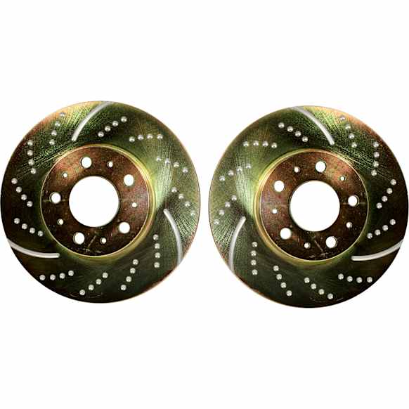 GD774 Front Brake Disc, Dimpled and Slotted, 5 Lugs, 279.91 mm,, GD Sport Slotted And Dimpled