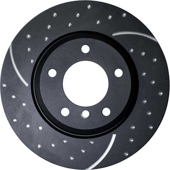 GD7759 Rear Brake Disc, Dimpled and Slotted,, GD Sport Slotted And Dimpled