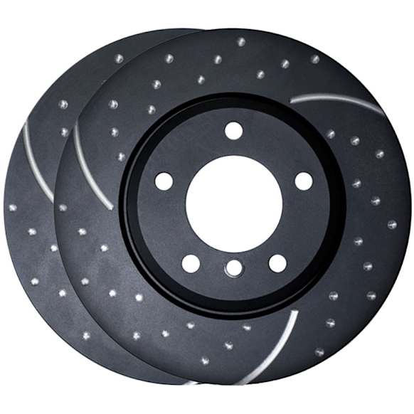 GD7777 Rear Brake Disc, Dimpled and Slotted, 5 Lugs, 284.48 mm,, GD Sport Slotted And Dimpled