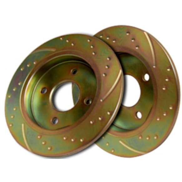GD853 Rear Brake Disc, Dimpled and Slotted, 5 Lugs, 286 mm,, GD Sport Slotted And Dimpled