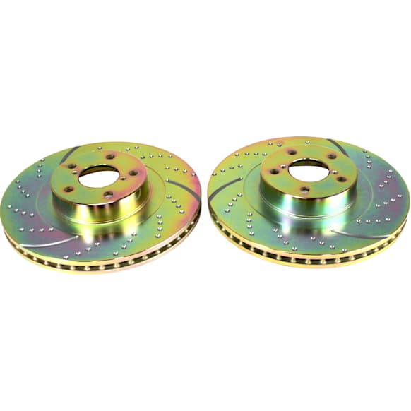 GD972 Front Brake Disc, Dimpled and Slotted, 5 Lugs, 293.62 mm,, GD Sport Slotted And Dimpled