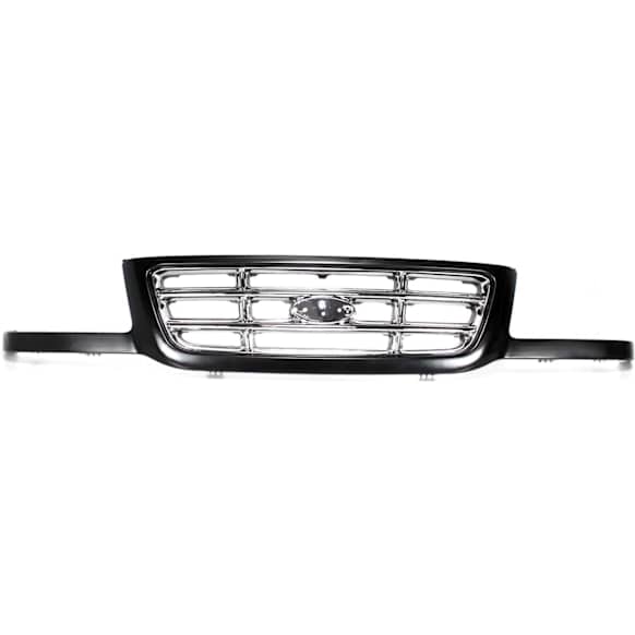 2001-2003 Ford Ranger - Grille Assembly, Black Shell with Chrome Insert