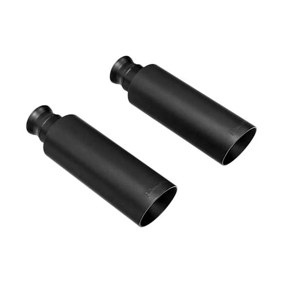 15356B Exhaust Tip - Black, 304 stainless steel, Direct Fit, Set of 2