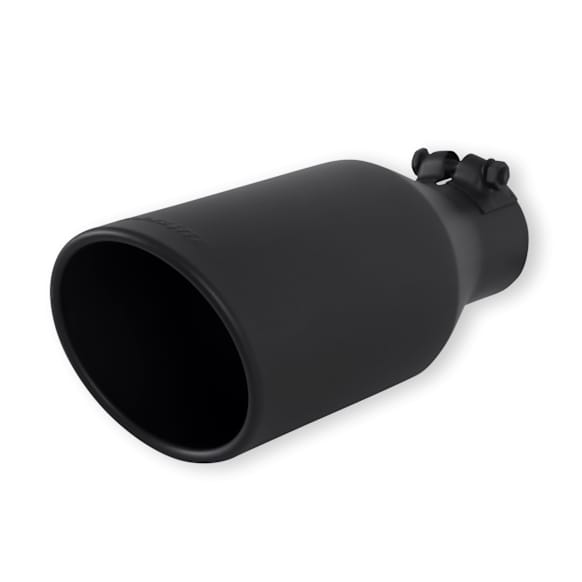 15404B Universal, Exhaust Tip - Black Ceramic Stainless Steel Single  Sold individually