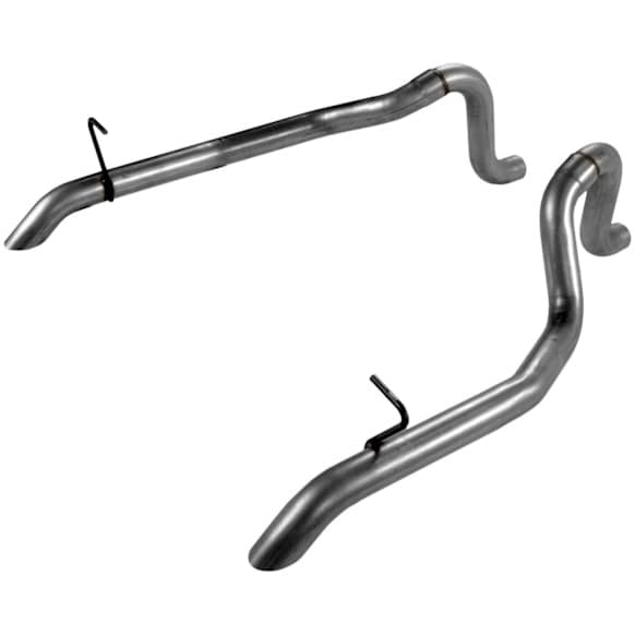 15805 Prebent Series Tail Pipe - Natural, Aluminized Steel, Direct Fit, Set of 2