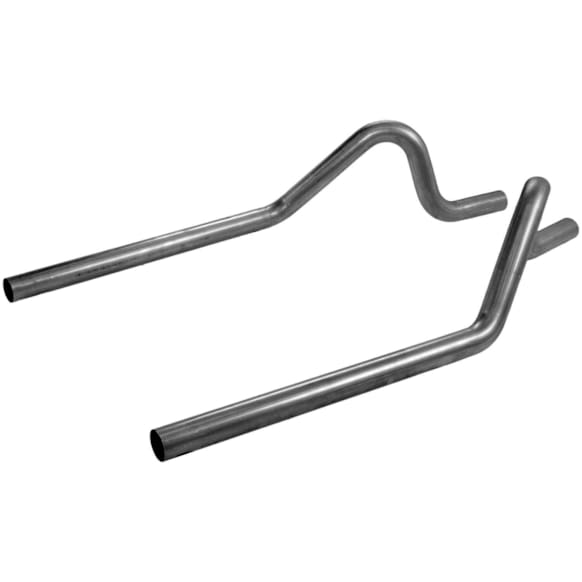 15807 Prebent Series Tail Pipe - Natural, Aluminized Steel, Direct Fit, Set of 2