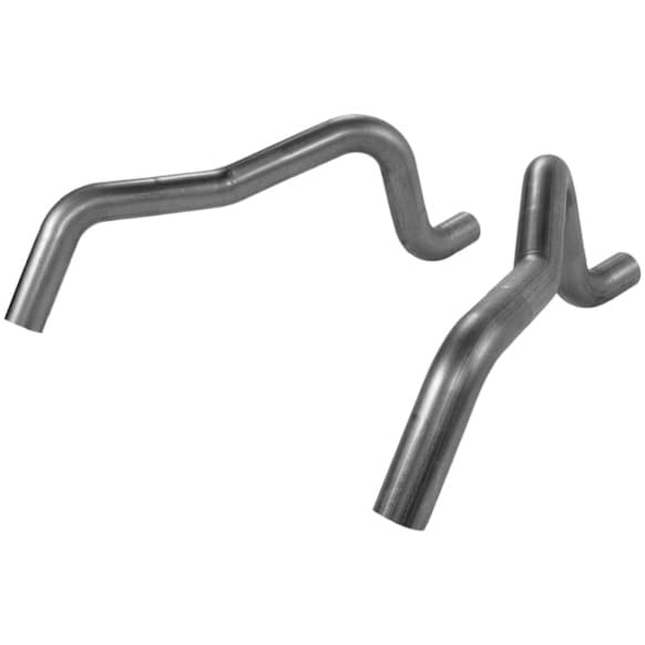 15822 Prebent Series Tail Pipe - Natural, Aluminized Steel, Direct Fit, Set of 2
