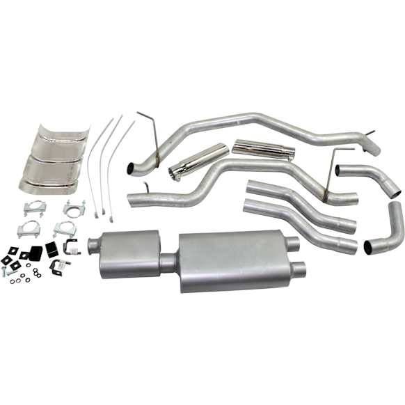 17425 Cat-Back Exhaust System, 4.7L, 8Cyl, Made of Aluminized Steel, American Thunder Series