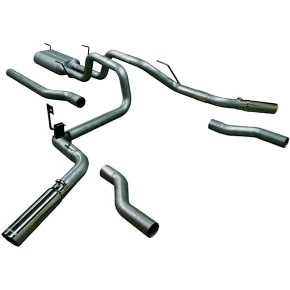 17438 Cat-Back Exhaust System, 5.7L, 8Cyl, Made of Aluminized Steel, American Thunder Series