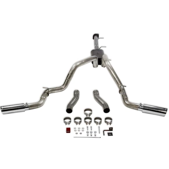 817933 Cat-Back Exhaust System, 6.6L, 8Cyl, Made of Stainless Steel, American Thunder Series