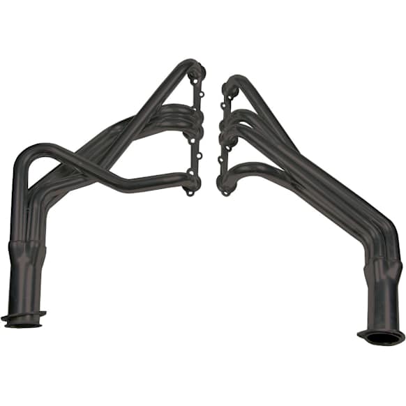 11112FLT Headers Long Tube, Painted Black, Made of Steel