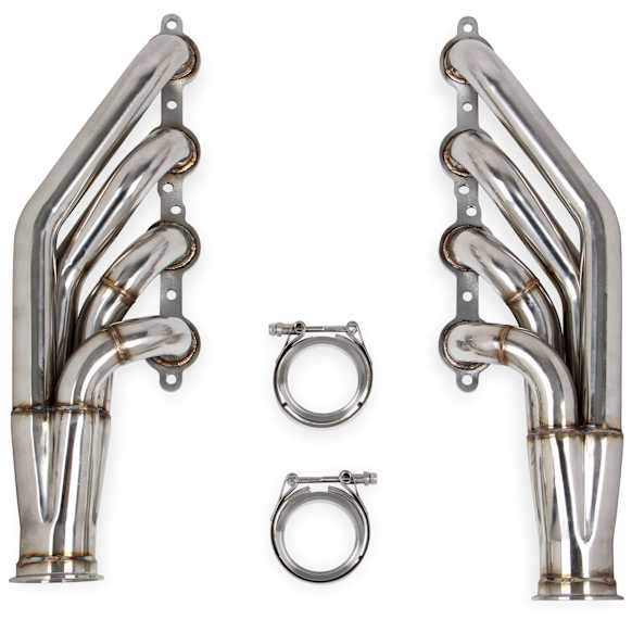 11535FLT Universal, LS Turbo Headers (Up and forward) 1-3/4" 409SS GM 4.8/5.3/6.0L V8 Natural Finish