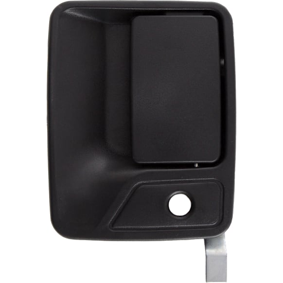 Front, Driver Side Textured Black Exterior Door Handle, With Key Hole