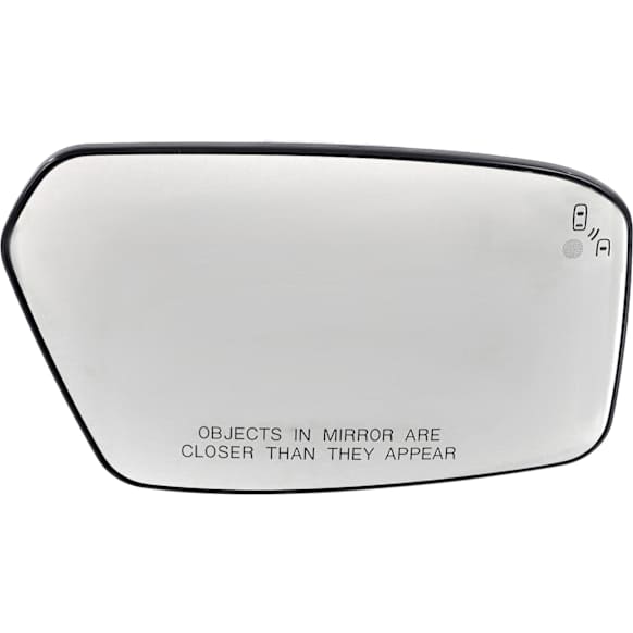 2010-2012 Ford Fusion - Passenger Side Mirror Glass, Heated, With Blind Spot Detection in Glass, Convex, With backing plate