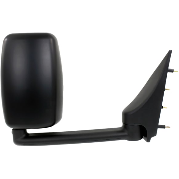 4-bolt mount, Passenger Side Towing Mirror, Manual Adjust, Non-Heated, Manual Folding, Paintable, No Signal Light, No Memory, No Puddle Light, No Auto-Dimming, No Blind Spot Feature