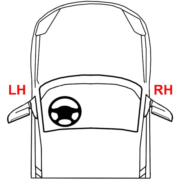 Driver Side Mirror, Power, Manual Folding, Heated, Chrome, No Signal Light, With memory, With Puddle Light, No Auto-Dimming, No Blind Spot Feature