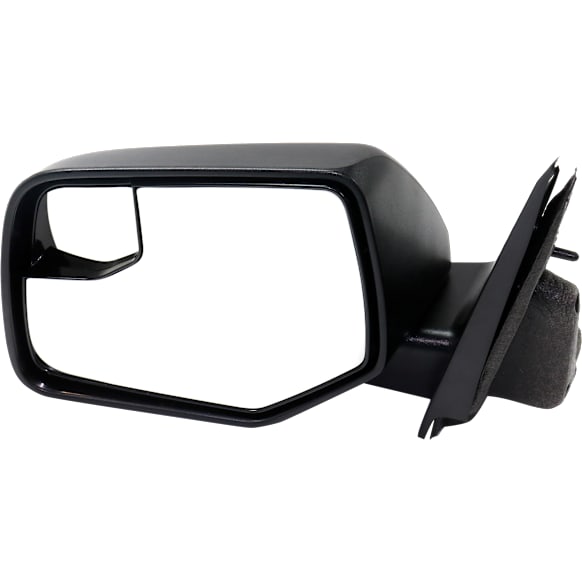 2011 Ford Escape XLT - Driver Side Mirror, Power Adjust, Non-Heated, Textured Black, Manual Folding, No Signal Light, With Blind Spot Glass, No Memory, No Puddle Light, No Auto-Dimming