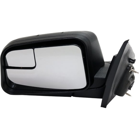 2011 Ford Edge SEL - Driver Side Mirror, Production Date To February 8 2011, Power Adjust, Non-Heated, Textured Black, Manual Folding, No Signal Light, With Blind Spot Glass, No Memory, No Puddle Light, No Auto-Dimming
