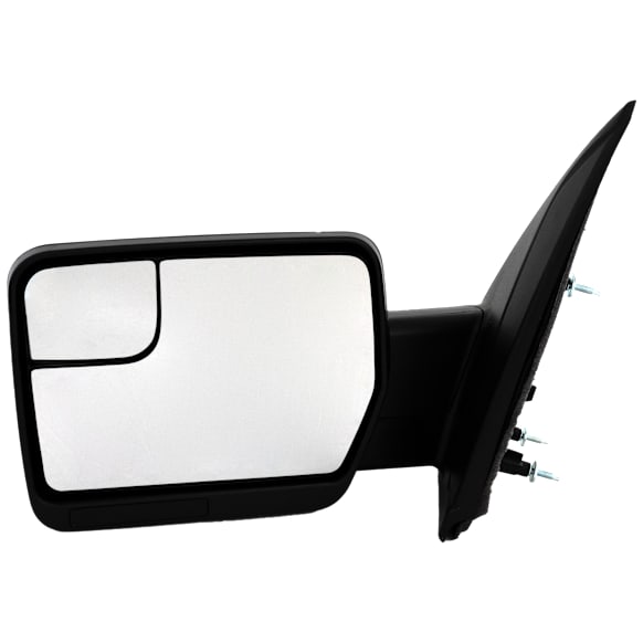 2011 Ford F-150 STX - Driver Side Mirror, Manual Adjust, Non-Heated, Textured Black, Manual Folding, No Signal Light, No Blind Spot Feature, No Memory, No Puddle Light, No Auto-Dimming, Crew Cab Pickup