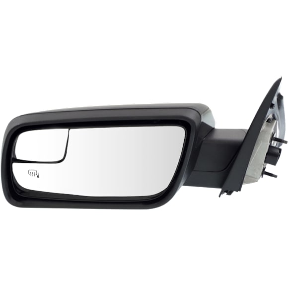 2019 Ford Flex SEL - Driver Side Mirror, Power Adjust, Heated, Paintable, Manual Folding, No Signal Light, With Blind Spot Glass, No Memory, No Puddle Light, No Auto-Dimming