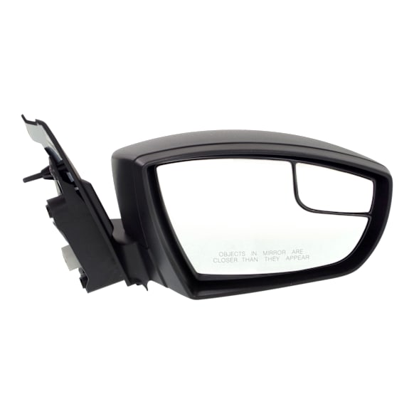 2015 Ford Escape Titanium - Passenger Side Mirror, Power Adjust, Non-Heated, Textured Black, Manual Folding, No Signal Light, No Blind Spot Feature, No Memory, No Puddle Light, No Auto-Dimming