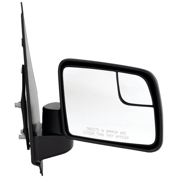 Passenger Side Mirror, Manual Adjust, Non-Heated, Manual Folding, Textured Black, No Signal Light, No Memory, No Puddle Light, No Auto-Dimming, With Blind Spot Glass