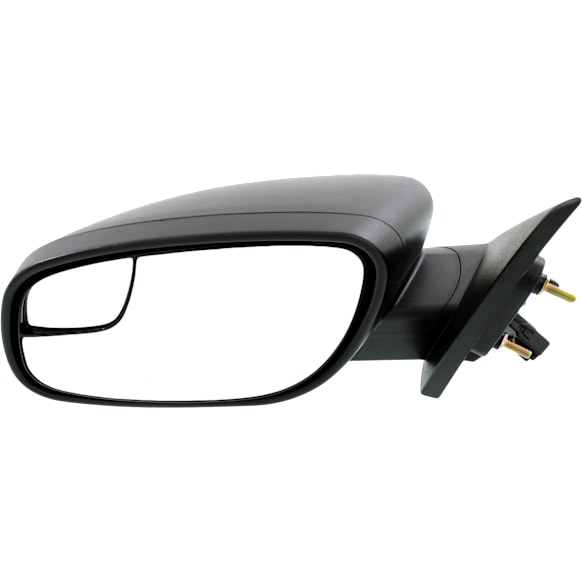 Driver Side Mirror, Power Adjust, Non-Heated, Manual Folding, Textured Black, No Signal Light, No Memory, No Puddle Light, No Auto-Dimming, With Blind Spot Glass