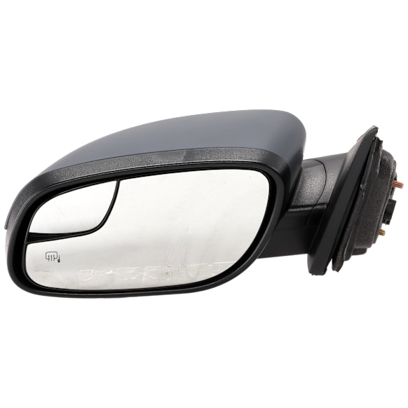 Driver Side Mirror, Power Adjust, Heated, Manual Folding, Textured Black, No Signal Light, No Memory, With Puddle Light, No Auto-Dimming, With Blind Spot Glass