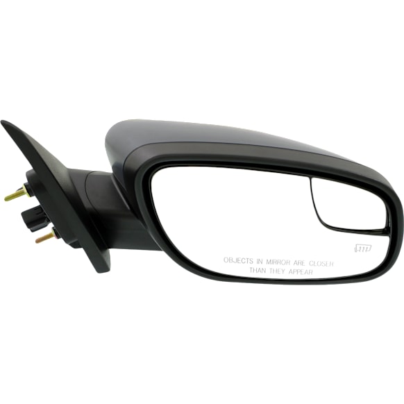 Passenger Side Mirror, Power Adjust, Heated, Manual Folding, Textured Black, No Signal Light, No Memory, With Puddle Light, No Auto-Dimming, With Blind Spot Glass