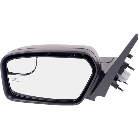 2011-2012 Ford Fusion - Driver Side Mirror, Power, Non-Folding, Heated, Textured Black, No Signal Light, No Memory, With Puddle Light, No Auto-Dimming, With Blind Spot Glass