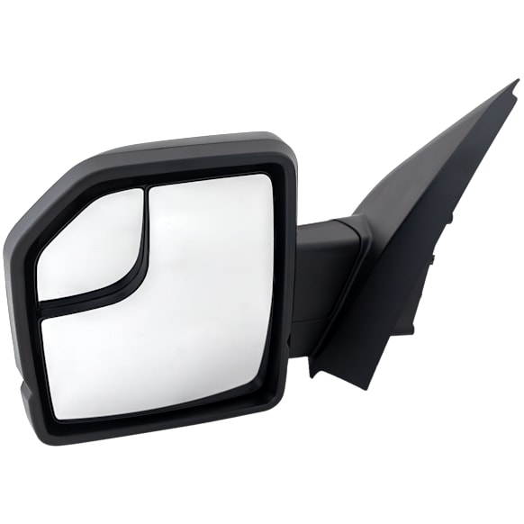 2017 Ford F-150 - Driver Side Mirror, Manual Adjust, Non-Heated, Textured Black, Manual Folding, No Signal Light, With Blind Spot Glass, No Memory, No Puddle Light, No Auto-Dimming