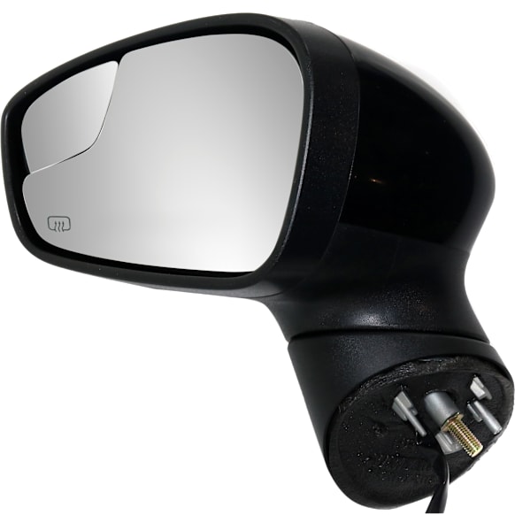 2011-2013 Ford Fiesta - Driver Side Mirror, Power, Manual Folding, Heated, Paintable, No Signal Light, No Memory, No Puddle Light, No Auto-Dimming, With Blind Spot Glass