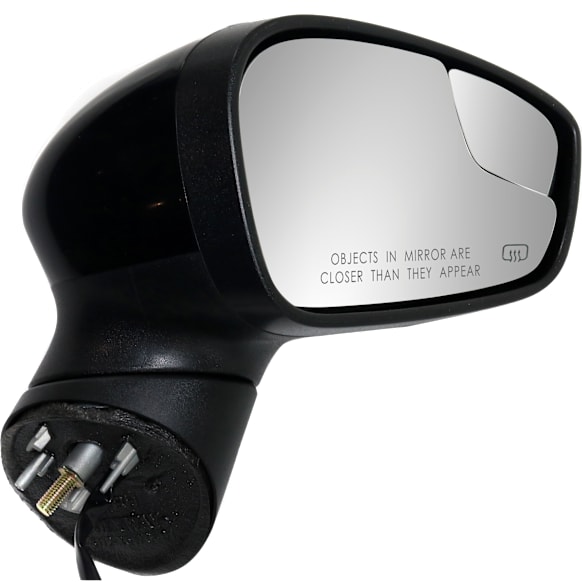 2011 Ford Fiesta S - Passenger Side Mirror, Power Adjust, Heated, Paintable, Manual Folding, No Signal Light, With Blind Spot Glass, No Memory, No Puddle Light, No Auto-Dimming, Hatchback