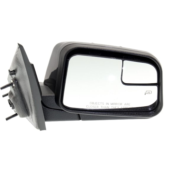 2011 Ford Edge - Passenger Side Mirror, Production Date To February 8 2011, Power Adjust, Heated, Paintable, Manual Folding, No Signal Light, With Blind Spot Glass, No Memory, With Puddle Light, No Auto-Dimming