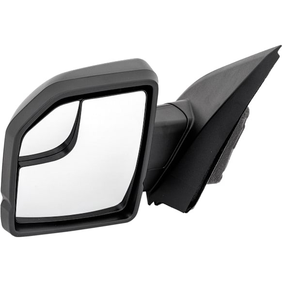 Driver Side Mirror, Power Adjust, Non-Heated, Manual Folding, Textured Black, No Signal Light, No Memory, No Puddle Light, No Auto-Dimming, With Blind Spot Glass