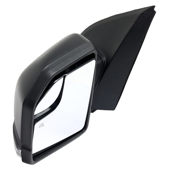 Driver Side Mirror, Power Adjust, Heated, Manual Folding, Textured Black, In-housing Signal Light, No Memory, No Puddle Light, No Auto-Dimming, With Blind Spot Glass