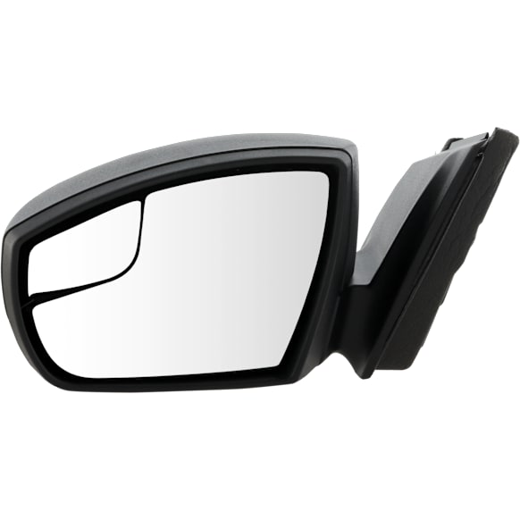 2017 Ford Focus - Driver Side Mirror, Power Adjust, Non-Heated, Textured Black, Manual Folding, No Signal Light, With Blind Spot Glass, No Memory, No Puddle Light, No Auto-Dimming, Sedan