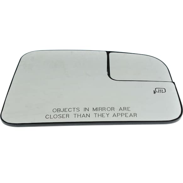 2011 Ford Edge - Mirror Glass Passenger Side, For Models Without Blind Spot Information System, Production Date Up To February 8 2011, Heated, With Blind Spot Glass, No Signal Light