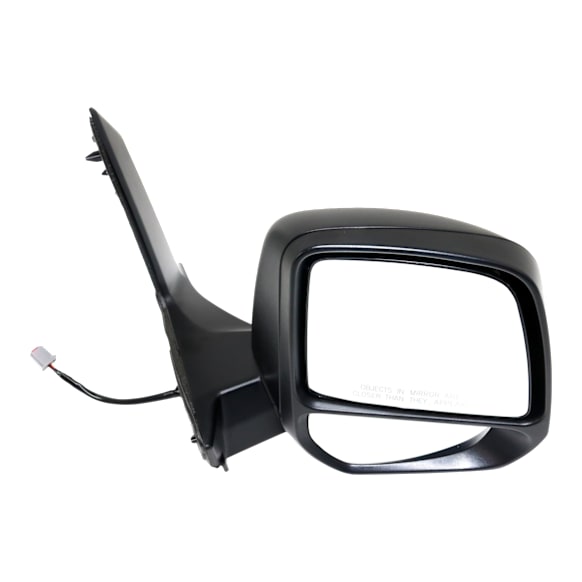 2021 Ford Transit Connect XL - Passenger Side Towing Mirror, Power Adjust, Heated, Textured Black, Manual Folding, No Signal Light, With Blind Spot Glass, No Memory, No Puddle Light, No Auto-Dimming
