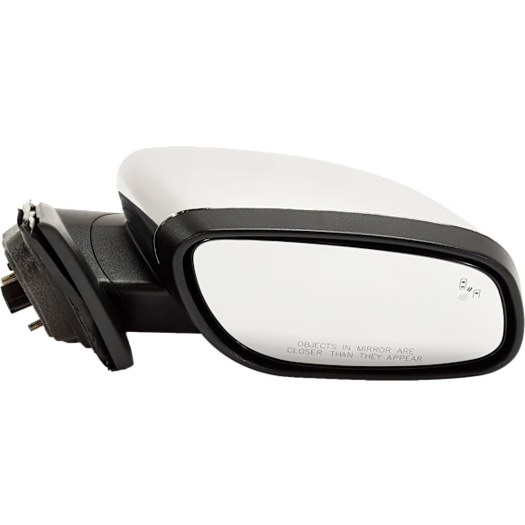 2010-2019 Ford Taurus - Passenger Side Mirror, Power, Manual Folding, Heated, Chrome, In-housing Signal Light, With memory, With Puddle Light, No Auto-Dimming, With Blind Spot Detection in Glass