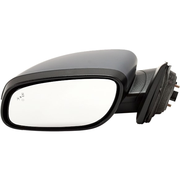 2010-2019 Ford Taurus - Driver Side Mirror, Power, Manual Folding, Heated, Paintable, In-housing Signal Light, With memory, With Puddle Light, No Auto-Dimming, With Blind Spot Detection in Glass