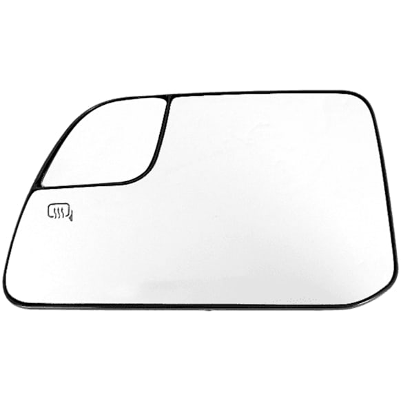 2013 Ford Edge SE - Mirror Glass Driver Side, Heated, With Blind Spot Glass, No Signal Light