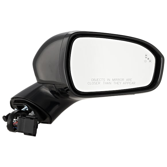 2018 Ford Fusion - Passenger Side Mirror, Power Adjust, Heated, Paintable, Manual Folding, In-housing Signal Light, With Blind Spot Detection in Glass, With Memory, With Puddle Light, No Auto-Dimming