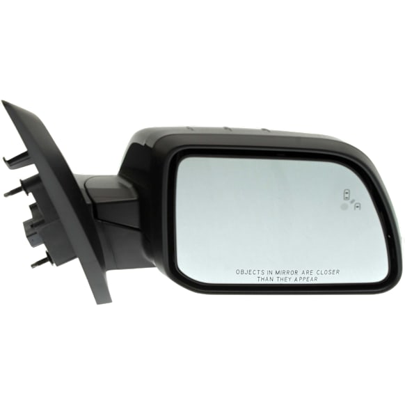 2013 Ford Edge SEL - Passenger Side Mirror, Power Adjust, Heated, Paintable, Manual Folding, In-housing Signal Light, With Blind Spot Detection in Glass, With Memory, With Puddle Light, No Auto-Dimming