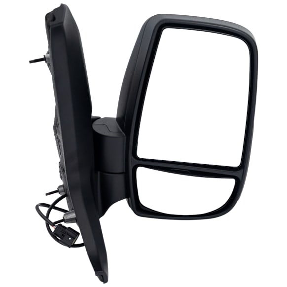 2018 Ford Transit-350 - Passenger Side Mirror, For Models With Low Roof, Power Adjust, Non-Heated, Textured Black, Manual Folding, No Signal Light, With Blind Spot Glass, No Memory, No Puddle Light, No Auto-Dimming