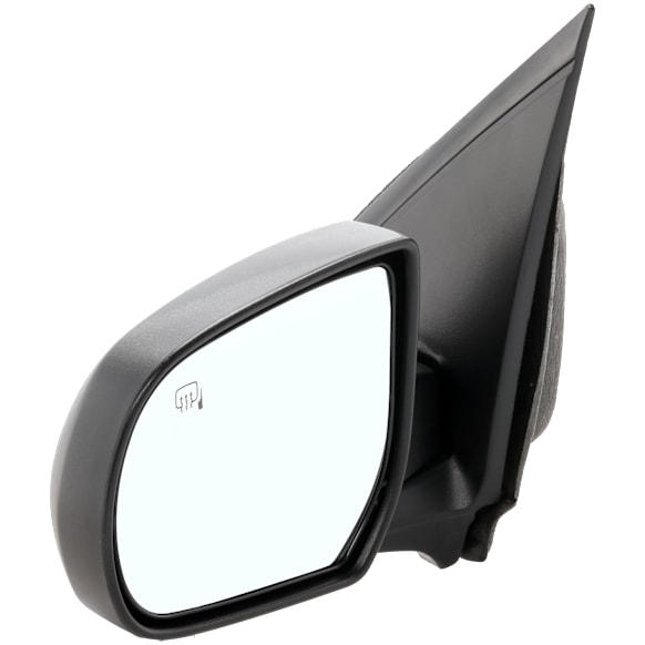 Driver Side Mirror, Power, Manual Folding, Heated, Textured Black, No Signal Light, No Memory, No Puddle Light, No Auto-Dimming, No Blind Spot Feature