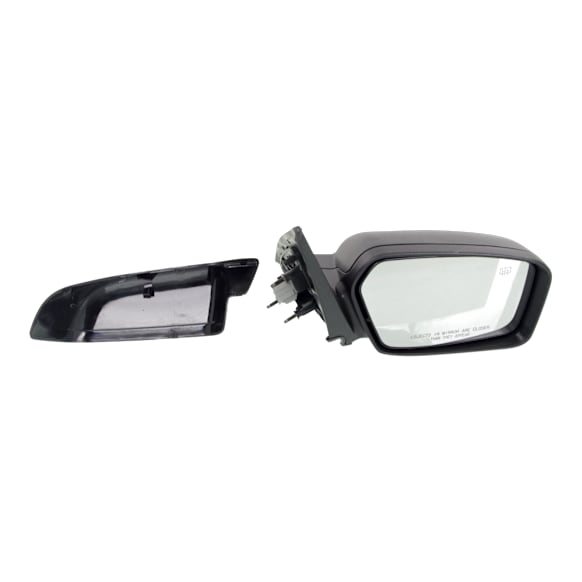 2012 Ford Fusion SEL - Passenger Side Mirror, For Models Without Blind Spot Information System, Power Adjust, Heated, With 1 Paintable and 1 Textured Black Cap, Non-Folding, No Signal Light, No Blind Spot Feature, No Memory, With Puddle Light, No Auto-Dimmi