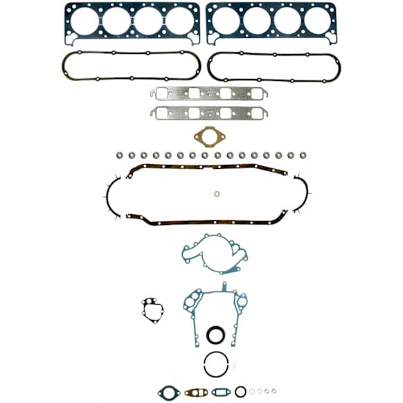 1975 Cadillac Eldorado - Engine Gasket Set, 8 Cyl 8.2L, CARB, Premium Valve Stem Seals Incl., Int. Manifold Gaskets Not Included
