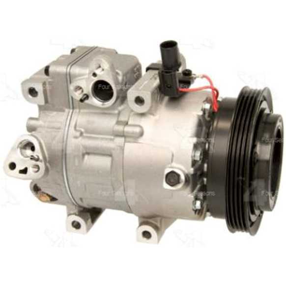 158307 A/C Compressor, With Clutch, 4-Groove Pulley, 4-Seasons OE Replacement